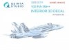 Quinta Studio QDS-32111 F/A-18A++ 3D-Printed & coloured Interior on decal paper (Academy) (Small version) 1/32